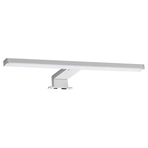 SEBSON® LED Spiegelleuchte 40cm mit Schalter - Bad IP44 neutralweiß 4000K 8W 800lm - Aufbauleuchte Spiegelschrank Beleuchtung - Badezimmer Schminklicht