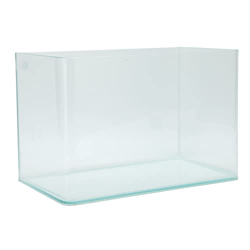 TOPINCN Aquarium, Hochglanzpolierte Kanten, Transparenter Desktop-Aquarium-Safe für Wohnzimmer (61 x 15 x 21 cm)