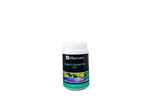 Silbermann Scaper´s Cement Fast, Aquarienzement, Aquarienmörtel, Riffmörtel, Größen (1200 g, grau)