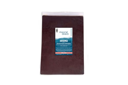 Marine Direct – Frostfutter Artemia 500g Tafel – nährstoffreiches Fischfutter für Süß- & Meerwasser Aquaristik – gefrorenes Aquarienfischfutter