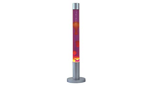 Rabalux 4112, Dovce Lavalampe, Glas, 40 Watt, E14, violett/orange/silber, 18,5 x 18,5 x 76 cm