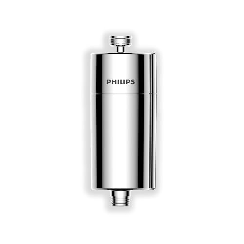 Philips Water - Inline-Duschfilter - Reduziert Chlor um bis zu 99 Prozent, Geeignet für alle Duschschläuche und Wasserhähne, chrome