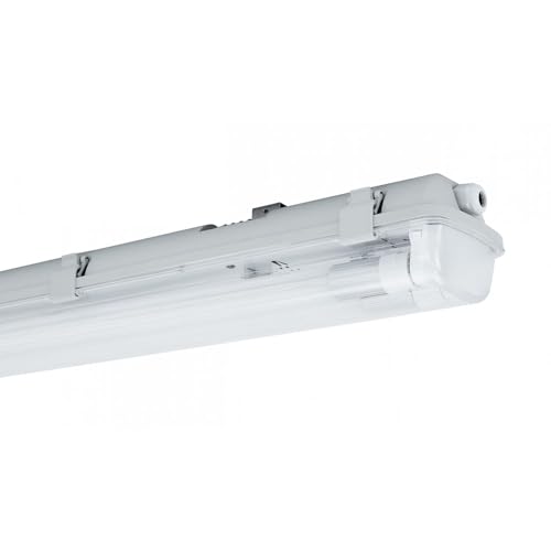 NCC-Licht LED Feuchtraumleuchte Wannenleuchte 132cm IP65 für 2 x T8 LED Röhre G13 120cm