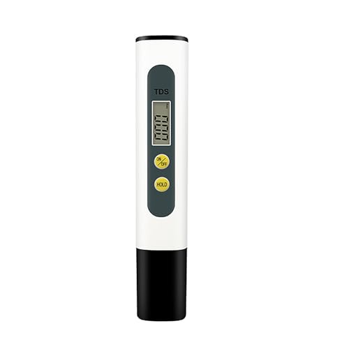 Jinpojun Wassertester, TDS Messgerät, Wasserqualität-Tester für Trinkwasser, Schwimmbad, Aquarium, Pools und Labor, Messbereich 0-9990 PPM(Schwarz)