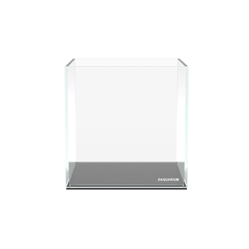 Collar Aquarium 5 l - Weißglas - Nano-Aquarium mit ultra-transparentem Glas - mit Abdeckscheibe und Unterlegmatte