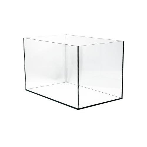 VIALIA Aquarium rechteckig 40x25x25 cm, 25 Liter, Glasbecken für Fische und Wasserpflanzen, Aquarium Becken stoßfest