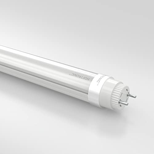 HOFTRONIC - LED Röhre 120cm - 15W 3000lm (200lm/W) Sehr hell - T8 G13 - LED Leuchtstoffröhre Flimmerfrei - 6000K Tageslichtweiß Alu Tube Röhrenlampe - 100.000 Stunden - 10 Jahre garantie