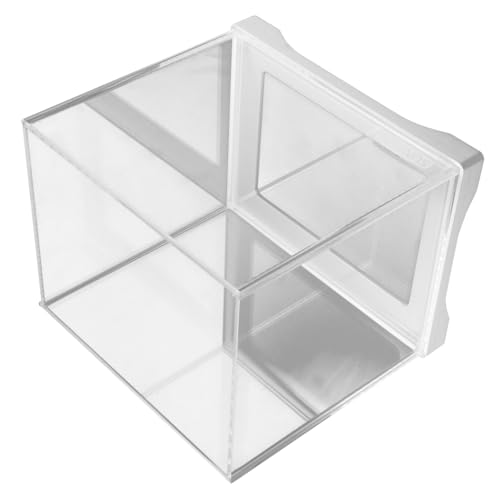 DRESSOOS Fischbecken Glasfischschale Desktop-Fischbecken Tischaquarium glasbehälter Desktop-Aquarienbecken Stapelbarer Würfeltank Mini-Aquarium dekoratives Goldfischglas Transparent