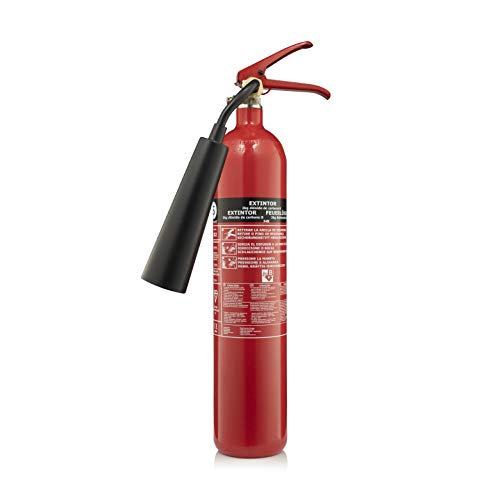 Smartwares Kohlendioxid/CO2-Feuerlöscher (2 kg, Brandklasse 34B, Inklusive Montagehalterung, CB2)