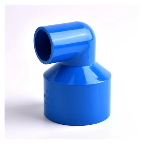 XIOKLM PVC-Reduzierverbinder, gerade/Ellenbogen, für Aquarium, Aquarium, Garten, Bewässerung, Wasserrohr, 20, 25, 32, 40, 50 mm, 2 Stück (blauer Winkel, 32 x 25 mm)