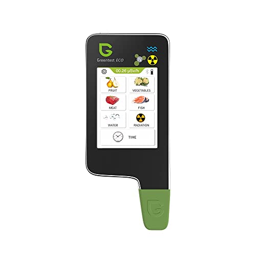 Greentest Eco 6 Geigerzähler Nitrattester Fleisch Fisch TDS Wassertester Strahlenmessgerät Strahlungsmessgerät nitrat tester messgerät geiger counter dosimeter nitratmessgerät Schwarz