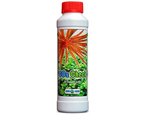 Aqua Rebell ®️ CO2 Check - 20mg/Liter - 250ml Testflüssigkeit mit Farbindikator für CO2 Dauertest zum genauen Bestimmen des Co2 Gehaltes im Aquarium