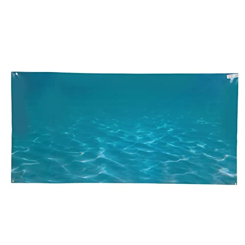 Sluffs Aquarium-Hintergrund, Aquarium-Dekorationen, Aufkleber, 3D-Effekt, PVC, selbstklebendes Meeresposter, Unterwasserwelt-Hintergrund, Dekoration, Papieraufkleber, Tapete (mehrere (61 * 30CM)