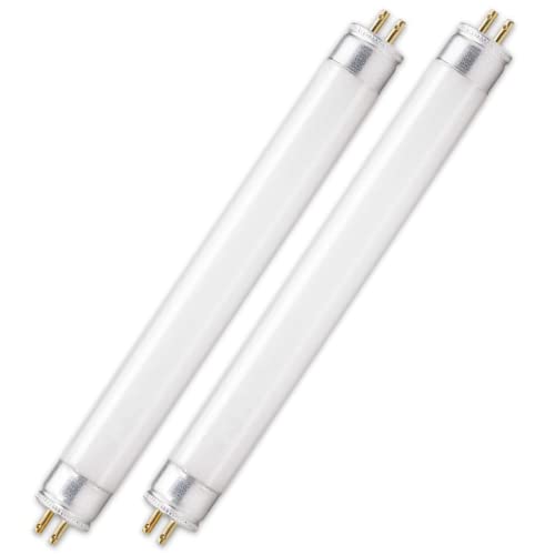 CLAR - Leuchtstoffröhre, Leuchtstoffröhren, T5 Leuchtstoffröhre, T5 6W, Leuchtstoffröhre T5, Leuchtstoffröhre Unterbauleuchte, Cold White 21,2 x 1,6 cm (6 Watts T5, Pack 2)