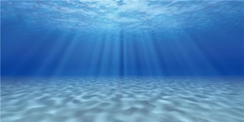 MIRRORANG 120x46cm Unterwasser-Thema Aquarium Hintergrund Sonnenschein Unterwasserwelt Aquarium Dekoration Hintergrund Vinyl Hintergrund
