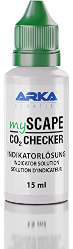 ARKA mySCAPE-CO2 Checker Liquid - 15 ml - Zuverlässige CO2-Überwachung mit Farbanzeige. Unentbehrlich für präzises Aquascaping in Süßwasseraquarien.
