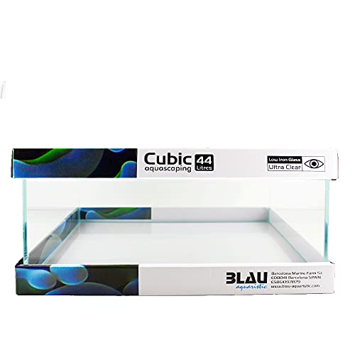 Blau Aquaristic Cubic Aquascaping 44 Shallow, transparent