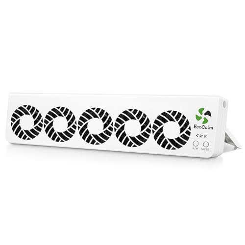 EcoCalm Heizkörper Ventilator mit 5 Verbesserten Lüfter, Intelligenter Heizkörperverstärker Erhöhen die Effizienz der Heizung und Sparen Energie (Mono Set)