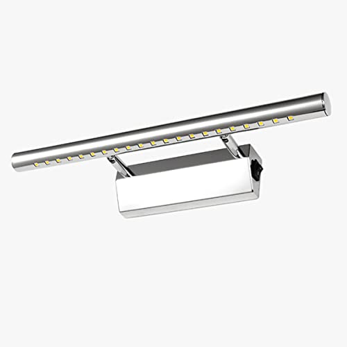 Dailyart Spiegelleuchte, LED spiegellampe badezimmer 5W 40cm 230V IP44 Wasserdicht spiegelleuchte mit schalter 180°einstellbar badezimmer lampe wand, 3000K Warmes Weiß