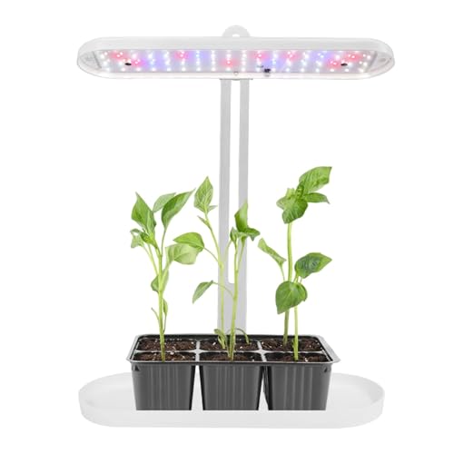 Walopola Pflanzenwachstumslicht | LED-Sukkulenten-Vollspektrum-Wachstumslampe, automatisch einstellbare Wachstumslampe für Topfpflanzen, Zimmerpflanzen, Sukkulenten