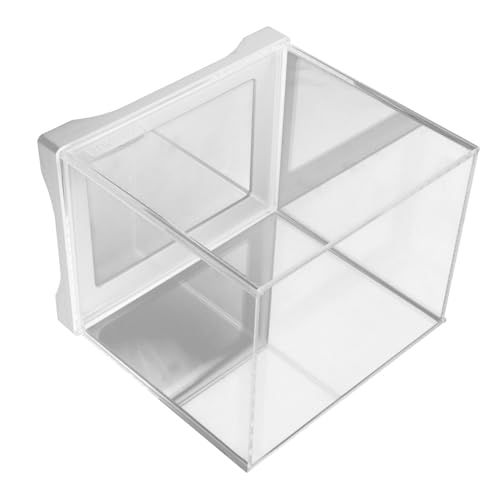 Hohopeti kleines Fischbecken Glasfischschale Desktop-Fischbecken glasbehälter Tischdekoration Desktop-Aquarienbecken Mini-Aquarium Fischglas für den Schreibtisch Goldfischglas aus Glas