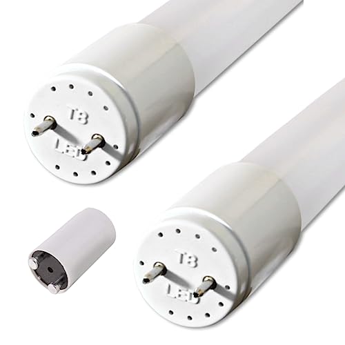 pureled 2er Pack LED Röhre 120cm - GLAS T8 G13 - neutralweiß (4000K) - 18W (ersetzt 36W) - 1800 Lumen - inklusive Starter - Leuchtstoffröhre Neonröhre Röhrenlampe LED-Tube