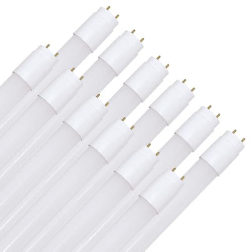 NCC-Licht 10 x LED Leuchtmittel T8 Glas Röhre 150cm 24W/865 G13 HO 3500lm Tageslicht 6500K kaltweiß mit Starter