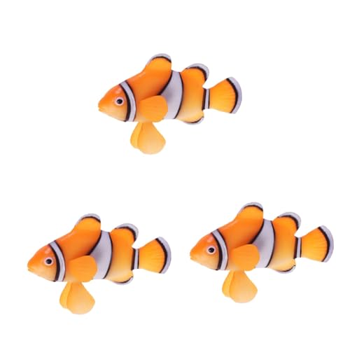 DOITOOL 3 STK künstliches Fischdekor gefälschter Fisch für Tank Aquarium-Dekor goldfische Ornament Aquariumdekoration imitierter Fisch Wird Sich bewegen Dekorationen Zierfische schmücken