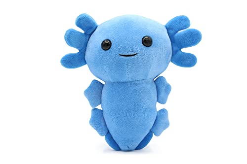 Axolotl Echse Molch Kuscheltier Figur Plüsch Tintenfisch Spiel Puppe XL 20 cm Plüschtier (blau)