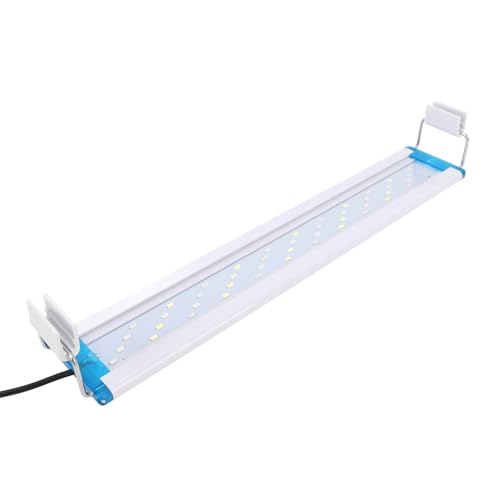 LED-Aquariumleuchte, 3-Farben-Beleuchtung für Fische, Fischglas mit Aufsteckbaren Halterungen, Geeignet für den Landschaftsbau zu Hause (EU-Stecker 48 cm)