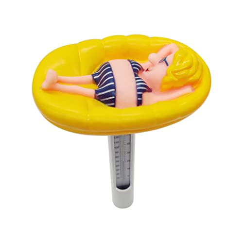 Cartoon Drifter Form Swimmingpool Thermometer Multifunktionales klassisches praktisches Wassertemperaturwerkzeug, Wassertemperaturthermometer