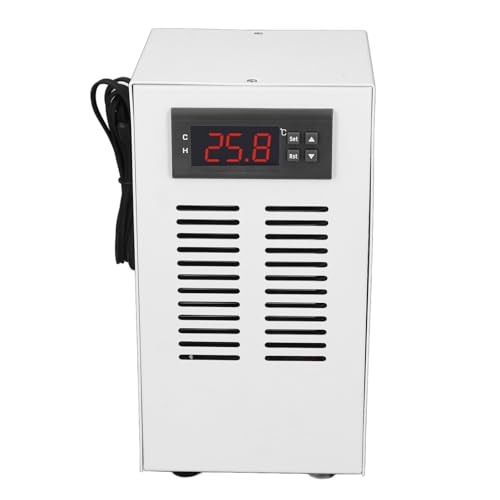 Aquarium-Temperaturregler, 2-in-1-Aquariumkühler AC100–240 V mit Schlauch und Aquariumpumpe (EU-Stecker)