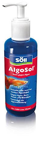 Söll 83695 AlgoSol, 500 ml - hocheffektives Aquarienpflegemittel/Algenmittel mit Lichtfilter/gegen Grünalgen Bartalgen Pinselalgen Blaualgen