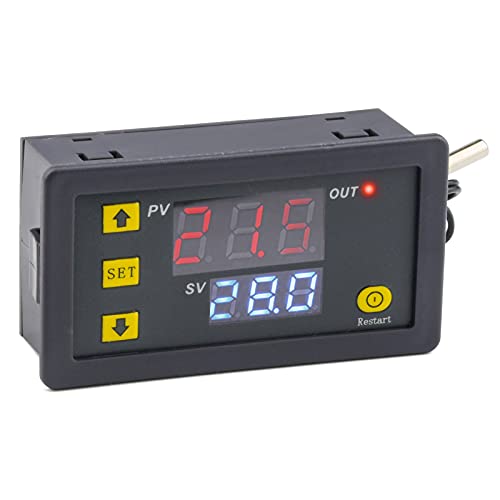 Aideepen W3230 20A DC 12V Digitales Thermostat Digitaler Temperaturregler Regler Heizung Kühlung Steuerung Thermometer Instrument