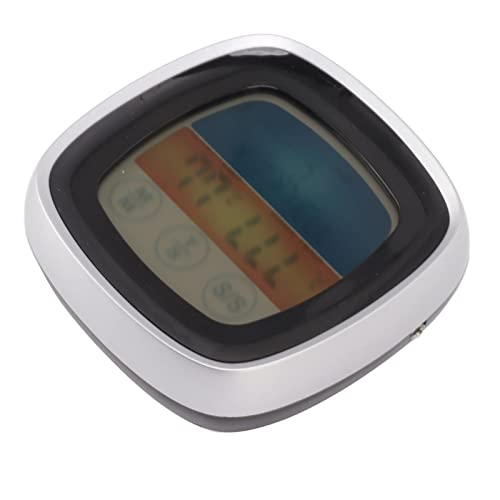 Küche Lebensmittel Digitalanzeige Touch Thermometer Feldgrill Thermometer Timer Grillgabel Lebensmittel Touch Thermometer (Schwarz mit silbernem Mittelrahmen)