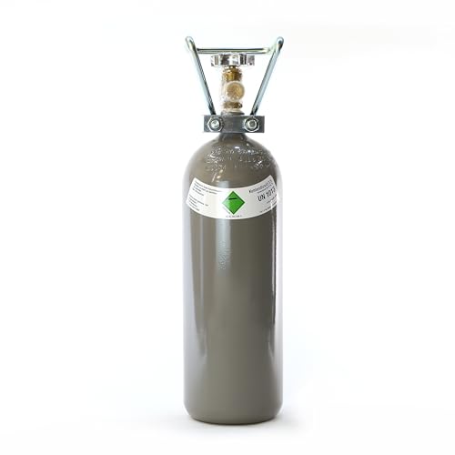 2 kg Kohlensäure Flasche / 2000g CO2 Kohlendioxid, Lebensmittelqualität E290, Reinheit mind. 99,95%, TÜV 2033/10, Mehrwegflasche