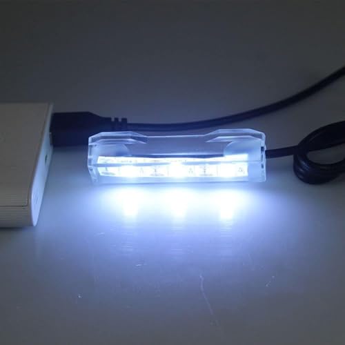 Kleines Aquarium-LED-Licht, mehrfarbige LED-Leuchte für Süßwasserpflanzen, Aquarium-Zubehör, Fische und Wassertiere (weißes Licht)