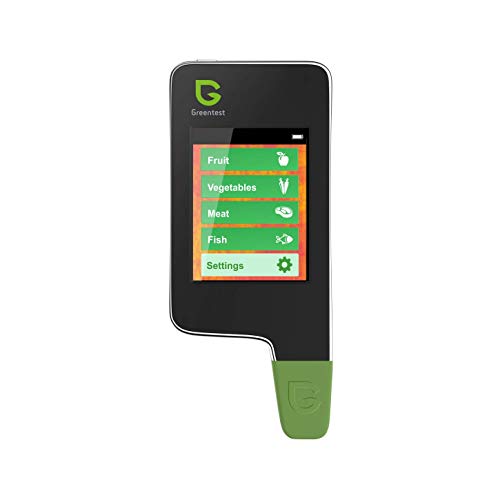 Greentest Instant-Lesegerät für frisches Fleisch, Obst, Gemüse, Nitrat-Tester und Messgerät für Lebensmittel (schwarz)