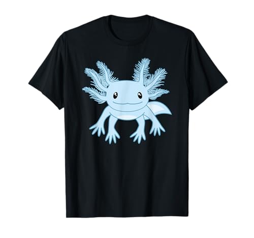 Süßes Blaues Axolotl Kawaii Axolotls T-Shirt