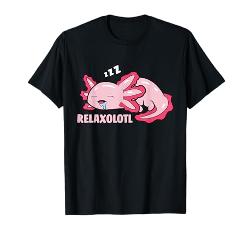 Axolotl Liebhaber Mexikanischer Salamander Relaxolotl T-Shirt