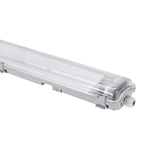 NCC-Licht LED Feuchtraumleuchte Wannenleuchte 127cm IP65 für 2 x T8 LED Röhre G13 120cm