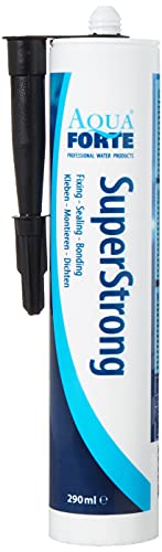 Elastischer Kleber für Teich und Aquarium I AquaForte Superstrong MS Polymer, 290ml, schwarz I Einfach alles abdichten I Für u.a. EPDM und PVC geeignet I Klebt auch Unterwasser