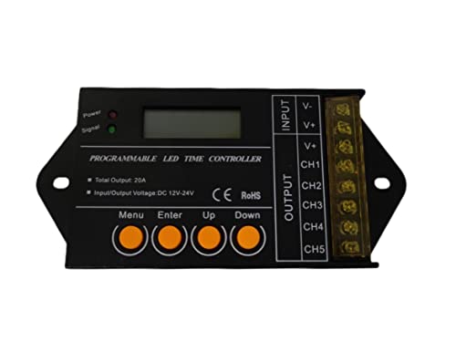 LED-Controller Sonnenaufgang Sonnenuntergang Timer, programmierbare Zeit, LED-Controller für Aquarien Kanariengewächshäuser, TC420SJ