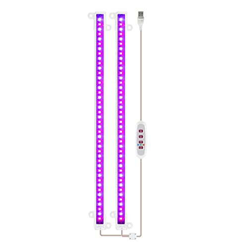 budiniao 50CM LED-Pflanzenzucht USB-Lichtleisten ABS-Drahtsteuerung Phytolamp 5 Beleuchtungsmodi Vollspektrum-Blumenlichtversorgung