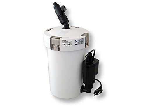 SunSun HW-603B Aquarium Außenfilter 400 L/h mit 3 Filterschwämmen und 1 Filtervlies, Filtermedien, Filterpumpe