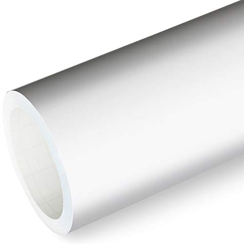 Actinium® Klebefolie 6€/m² Weiss Matt | 5m x 0,63m selbstklebende matte Folie | Möbelfolie selbstklebend Küchenfolie Plotterfolie