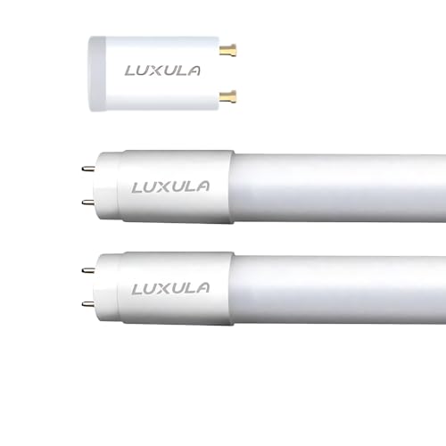 LUXULA 2er Pack LED Röhre 120cm - Kunststoff T8 G13-18W 2160lm - 6000K Kaltweiß - inkl. Starter-Brücke - Röhrenlampe Leuchstoffröhre Neonröhre