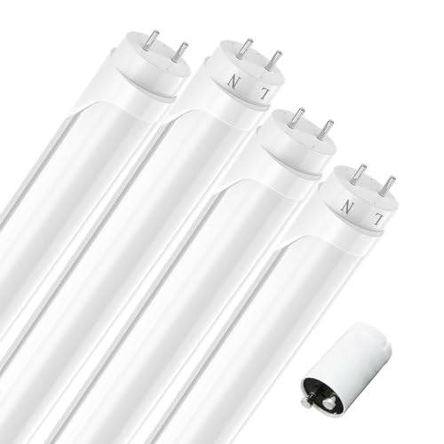 JESLED LED Röhre 60 cm, T8 G13 LED Leuchtstoffröhre Flimmerfrei, 9 Watt 1485 Lumen(165lm/W), Neutralweiß 4000K Röhrenlampe Inklusive Starter, Neonröhre LED Tube Bürolampe, 4 Stück