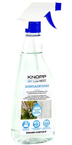 Knopp Grünbelagentferner, Algen- und Moosentferner, Algenvernichter, ideal auch für Holz und Kunststoff, gebrauchsfertig, 500ml Sprüher