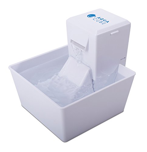 PetSafe Cube Aqua automatischer Trinkbrunnen, Wasserspender für kleine Hunde und Katzen, Mit Aktivkohlefilter, 1,2 Liter
